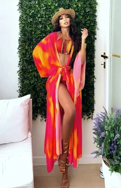 Fashion Copricostume arancio Fuxia Bikini|Bikini