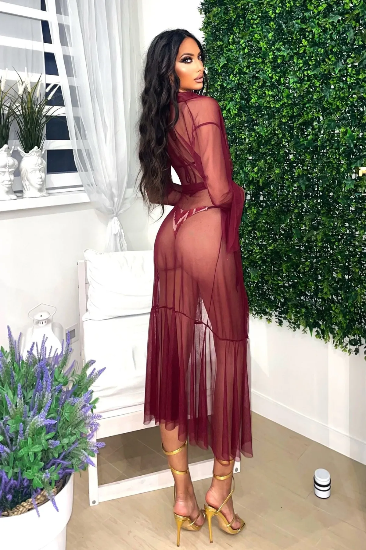 Best Copricostume in velo bordeaux Bikini|Bikini