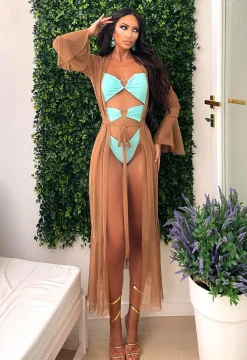 Hot Costume intero con cuore verde acqua Bikini|Bikini