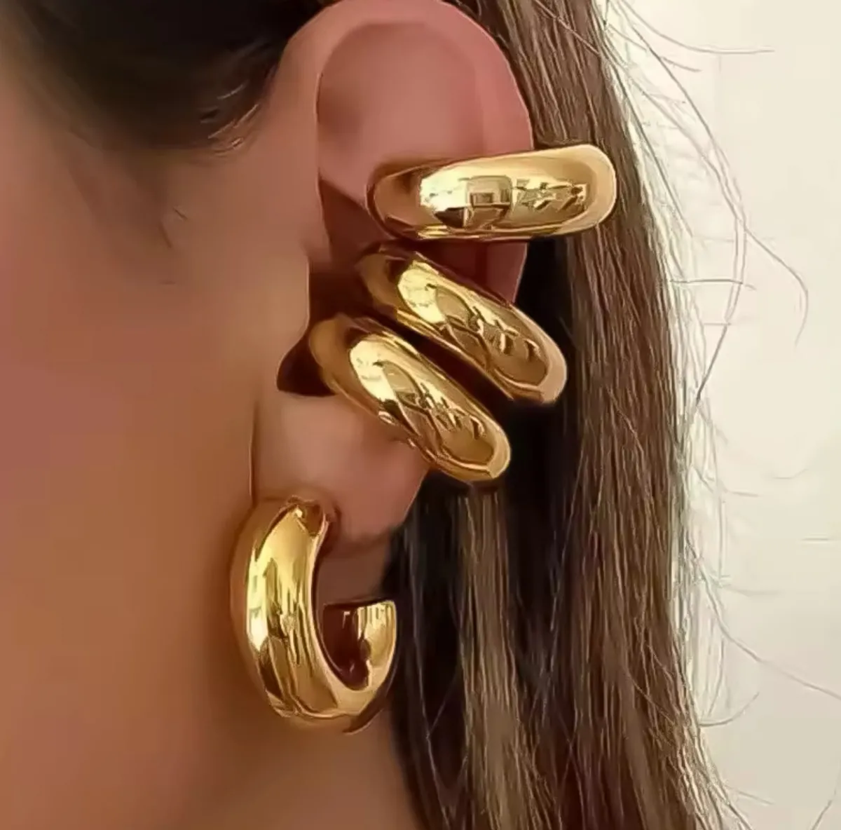 Online Ear cuff anello grande Orecchini