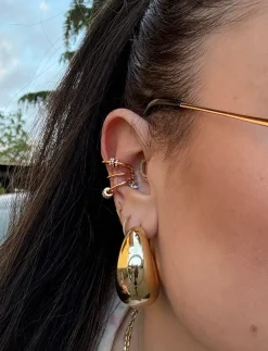 New Ear cuff con charme oro Orecchini