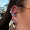 Outlet Ear cuff farfalle silver Orecchini