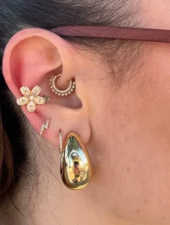 Clearance Ear cuff fiorellino oro Orecchini