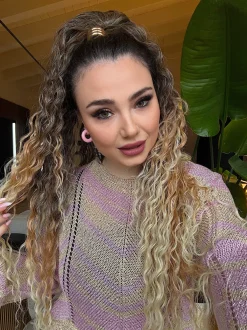 Hot Elastico per capelli con fiore Accessori Per Code|Bikini