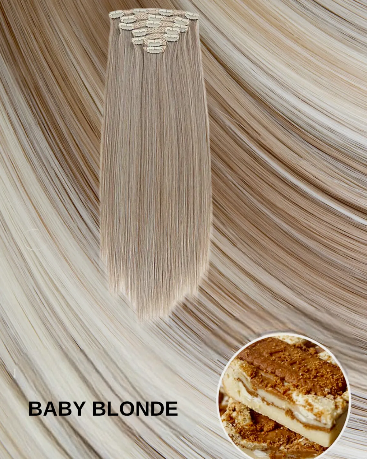 Outlet Extension 7 clip liscia Baby Blonde Extension Bionde