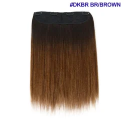New Extension clip Castano Scuro Degradè Superior Quality Extension Castane