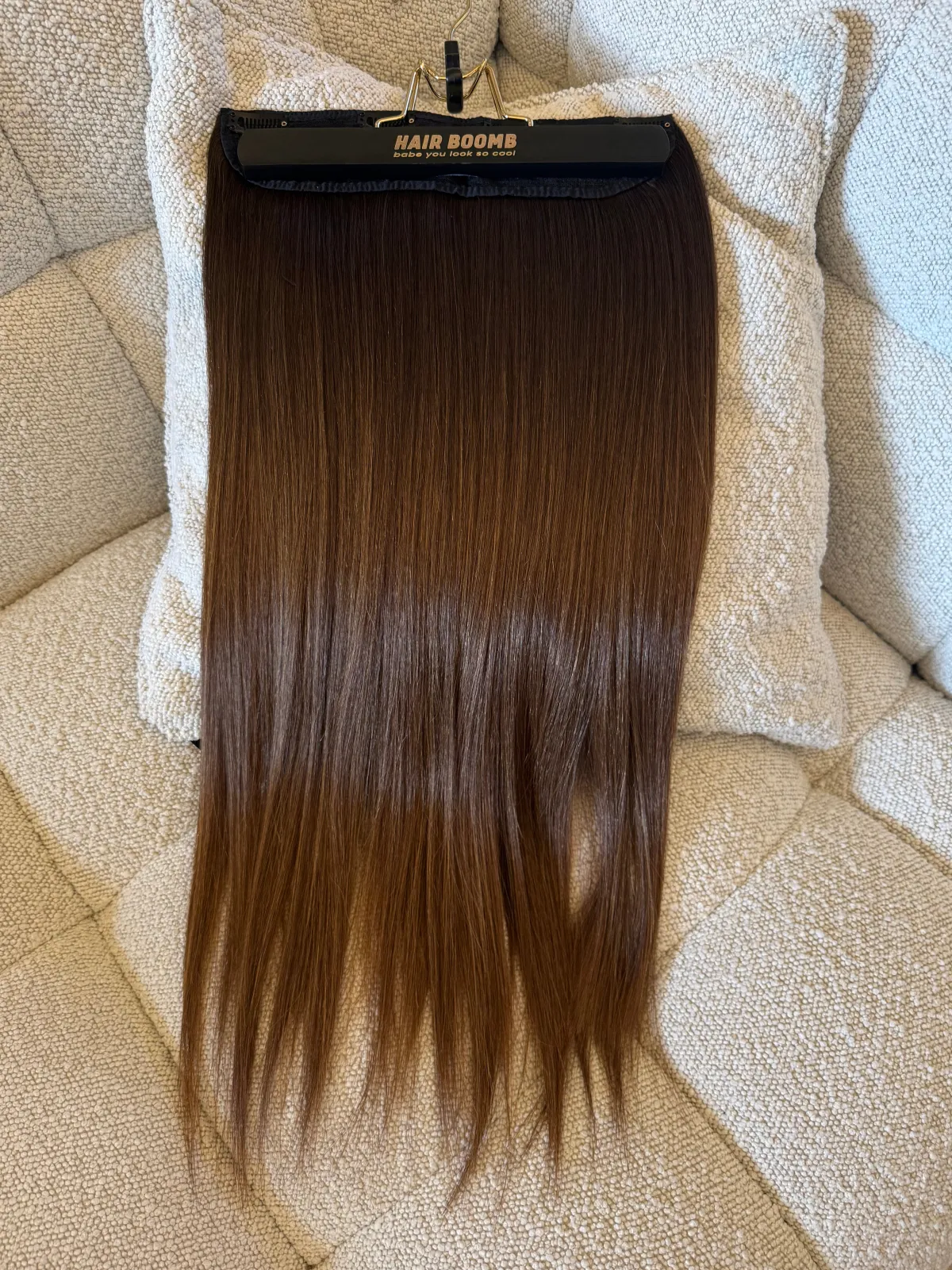 New Extension clip Castano Scuro Degradè Superior Quality Extension Castane