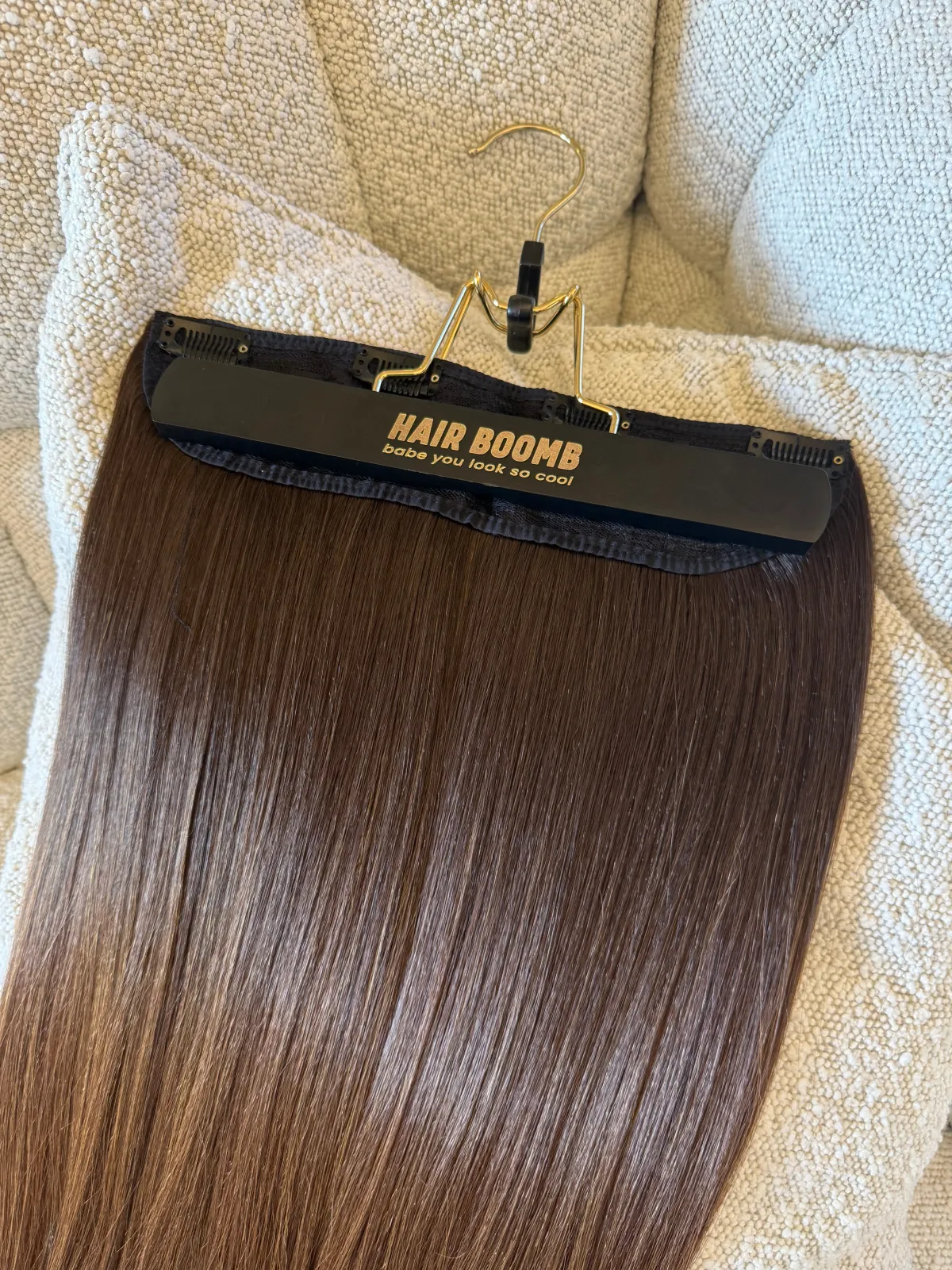 New Extension clip Castano Scuro Degradè Superior Quality Extension Castane