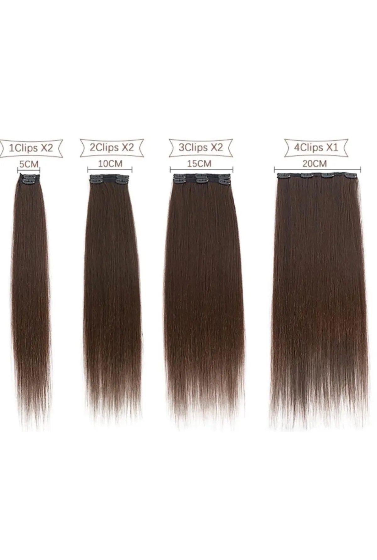 Sale Extension 150g lisce 7 clip vari colori Extension Bionde|Extension Nere