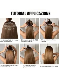 New Extension 228gr lisce 7 clip vari colori Extension Bionde|Extension Nere