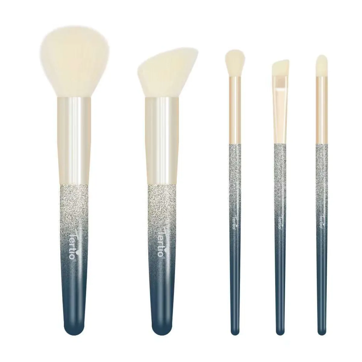 Hot Kit 5 Pennelli Make Up nero gold Make-up