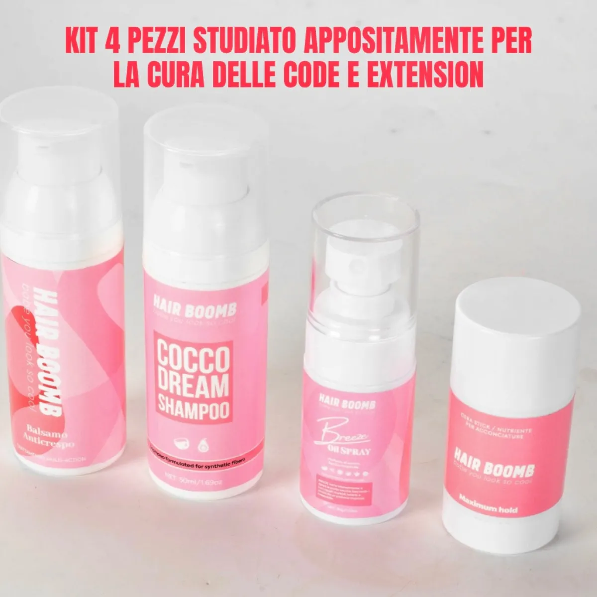 Sale Kit 4 pezzi mini size per la cura delle extension Accessori Per Code|Quali Prendere: