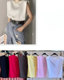 Sale Maglia smanicata basic Bluse & Top