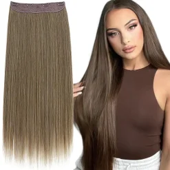 Best Maxi fascia castano freddo con clip Extension Castane