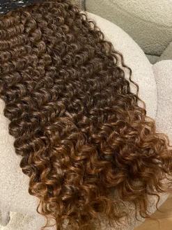 Sale Maxi fascia Riccia con clip castano Degradè Extension Castane|Code Basi Castane