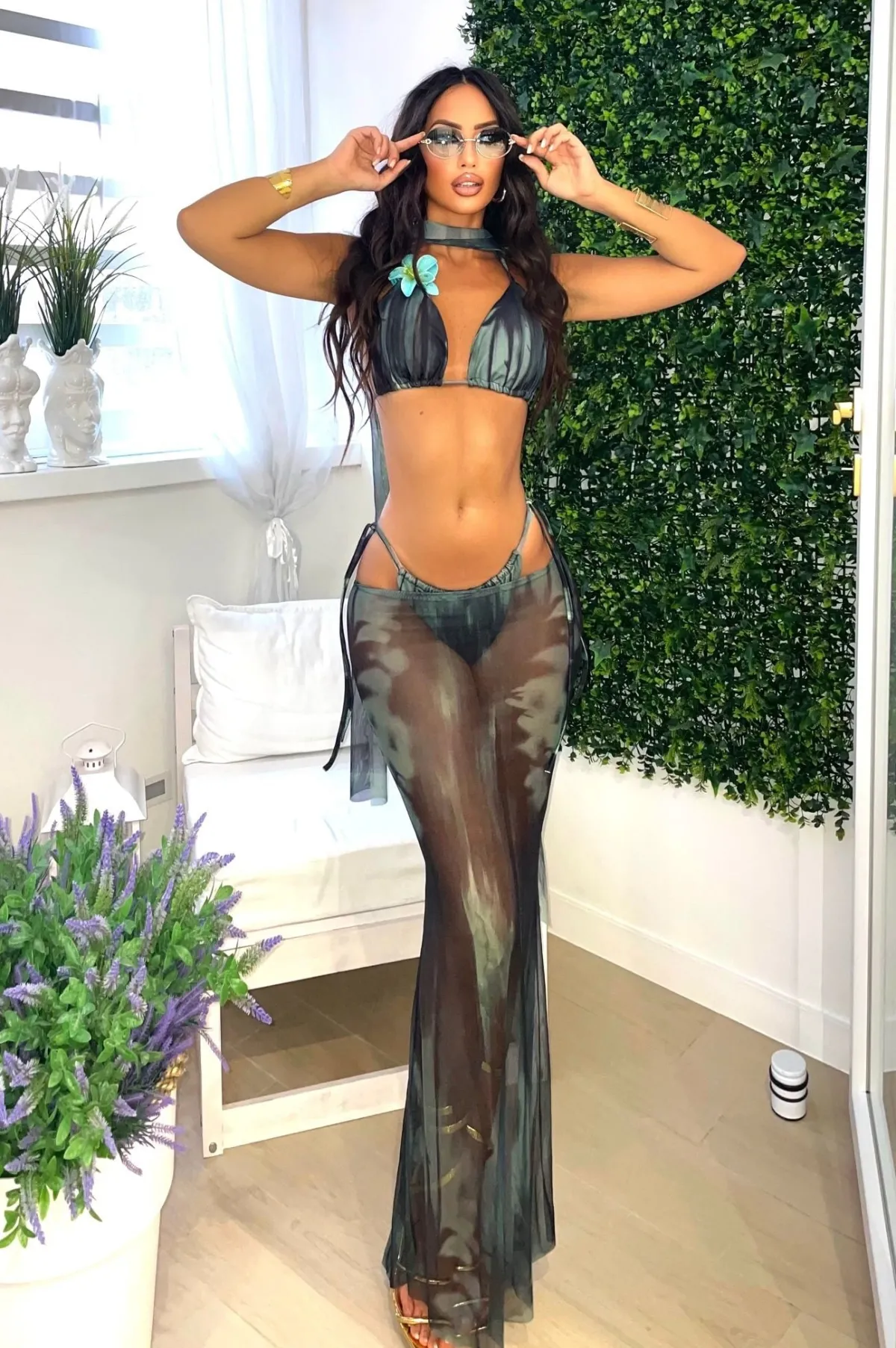 Best Mollettone per capelli a forma di fiore Accessori Per Code|Bikini