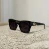 Online Occhiale nero con F Occhiali