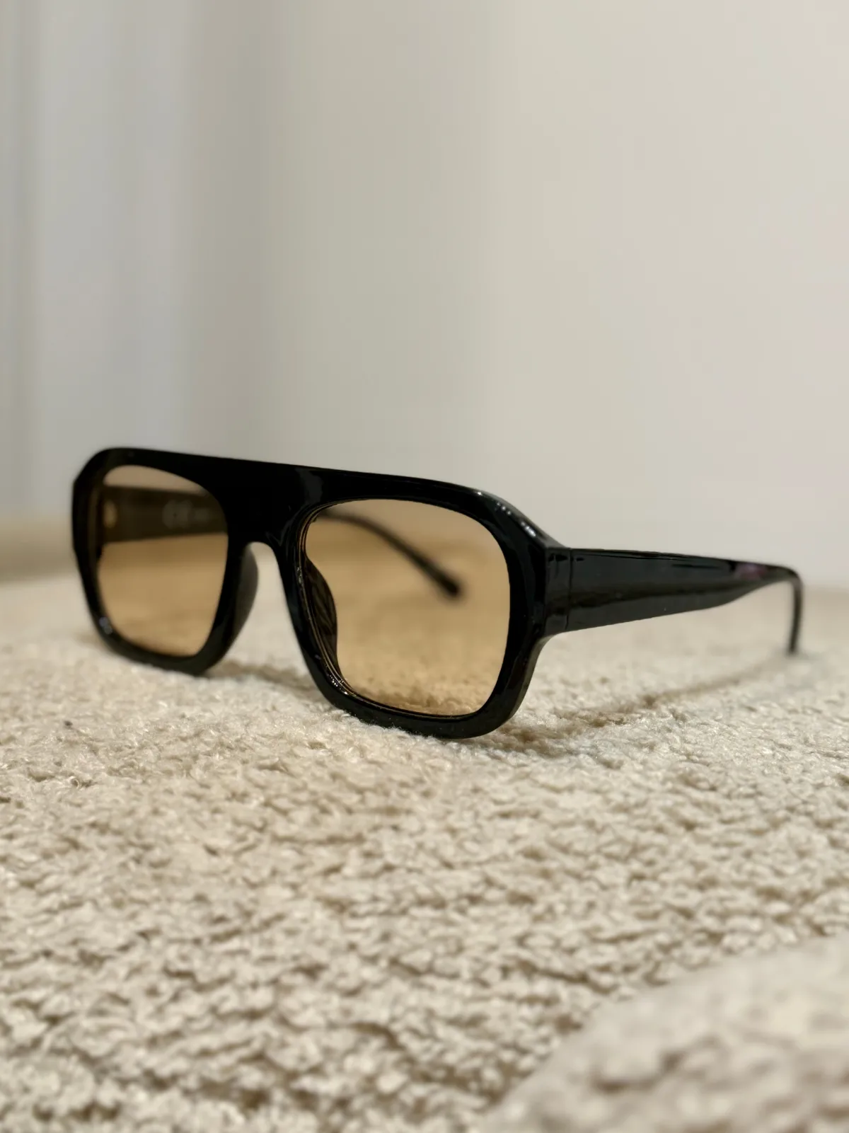 Online Occhiale nero con lente chiara Occhiali