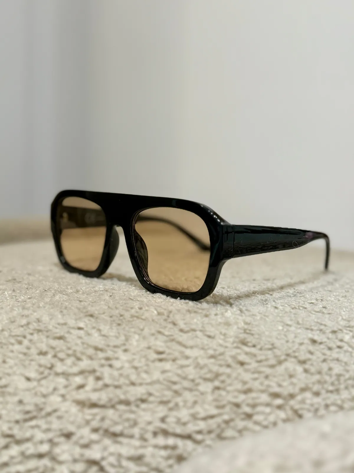 Online Occhiale nero con lente chiara Occhiali