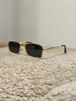 Outlet Occhiale nero con strass Occhiali