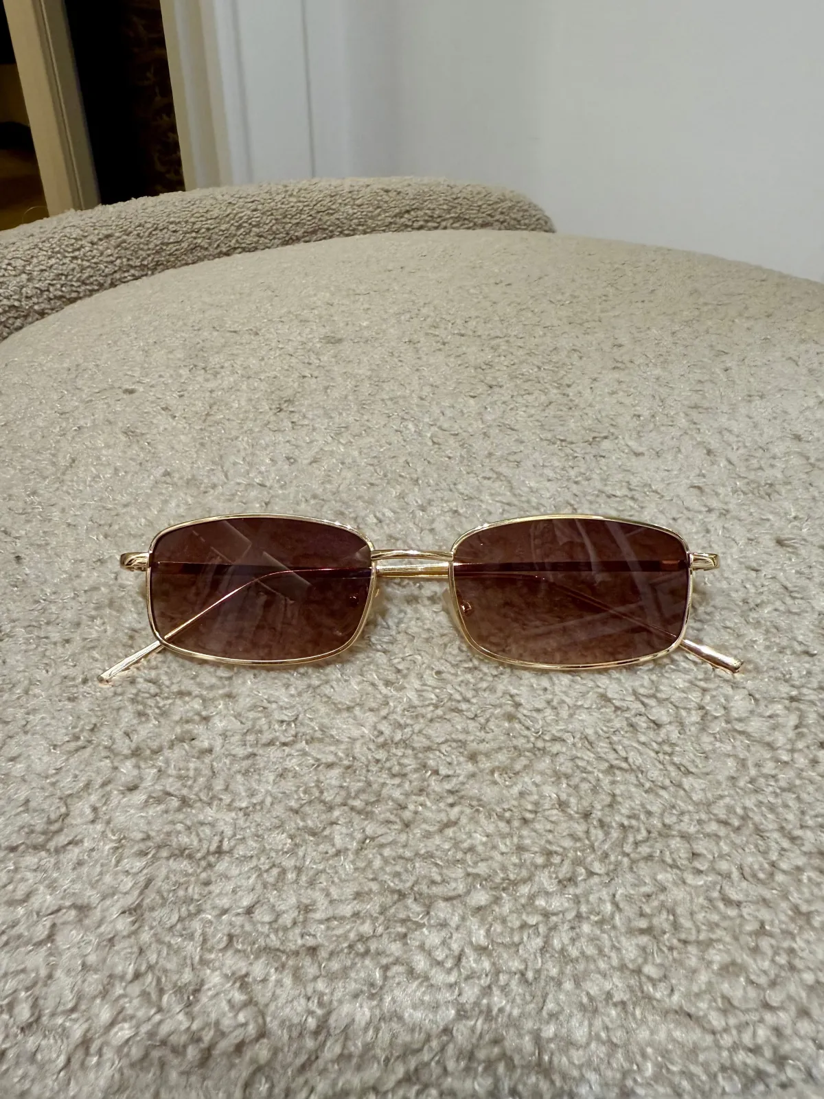 Best Occhiale slim brown stecche oro Occhiali