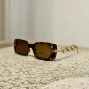 Online Occhiale tartarugato stecche oro Occhiali