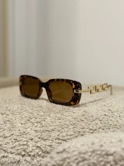 Online Occhiale tartarugato stecche oro Occhiali