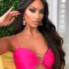 Fashion Orecchini con perline cipria multicolore Orecchini|Bikini