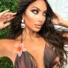 Sale Orecchini con perline cipria Orecchini|Bikini