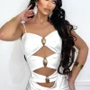 Fashion Orecchini conchiglia grappolo bianco Bikini|Bikini