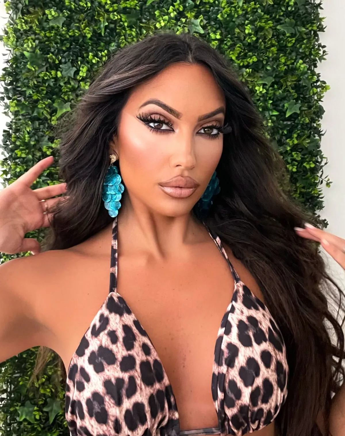 Clearance Orecchini conchiglia grappolo turchese Orecchini|Bikini