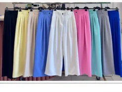 Online Pantalone a vita alta con pince Pantaloni