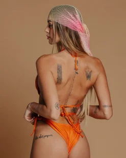 Clearance Pareo o bandana a rete shine Bikini|Bikini