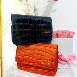 Sale Pochette croco con tracolla Borse