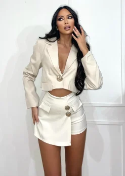 Fashion Set giacca e gonna beige Gonne|Giacche E Cardigan