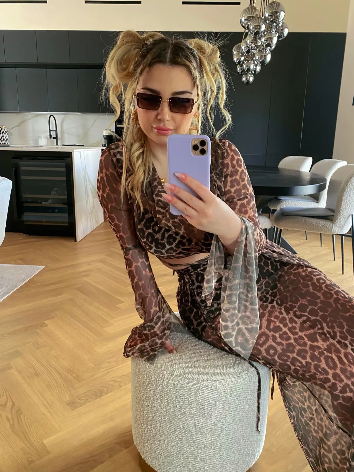 Discount Set top e gonna in velo animalier Completi & Tute