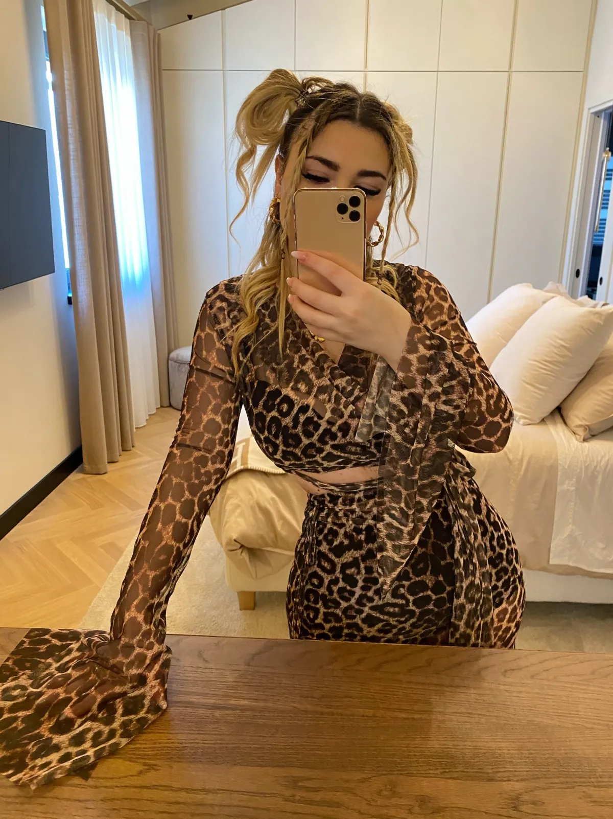 Discount Set top e gonna in velo animalier Completi & Tute