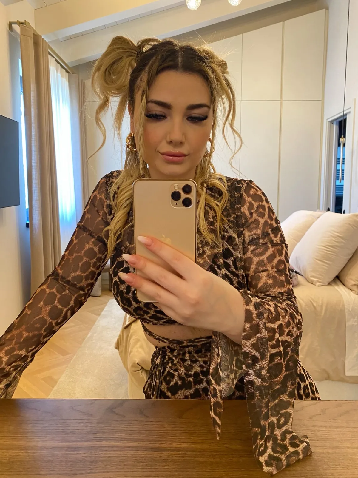 Discount Set top e gonna in velo animalier Completi & Tute