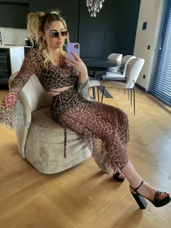 Discount Set top e gonna in velo animalier Completi & Tute