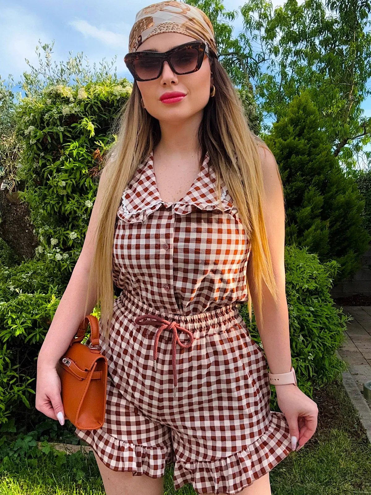 Hot Short a quadri Pantaloni