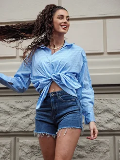 New Short denim basic Pantaloni