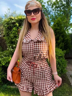 Best Top a quadri con scollo Bluse & Top