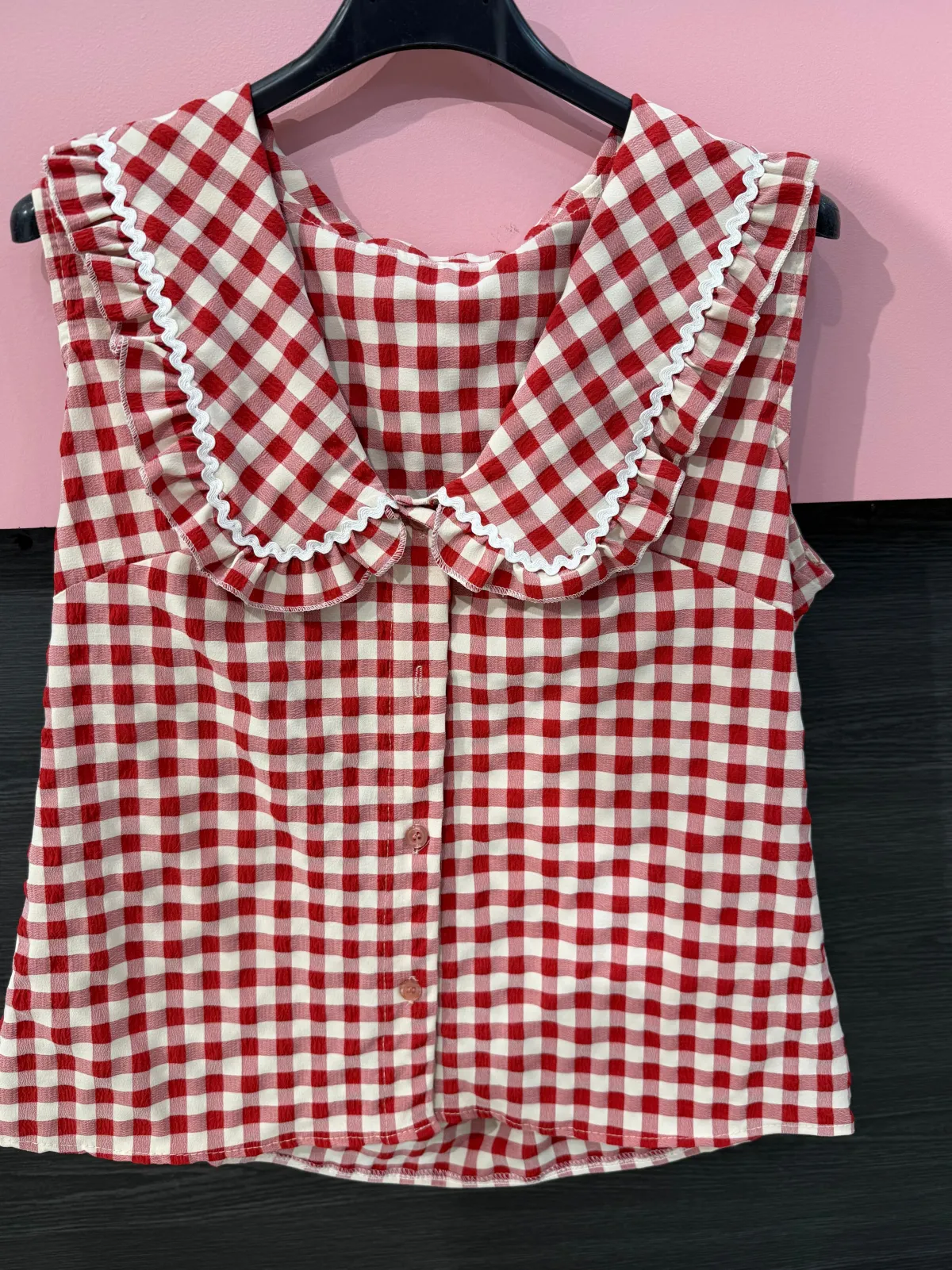 Best Top a quadri con scollo Bluse & Top