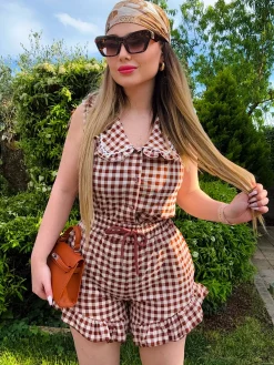 Best Top a quadri con scollo Bluse & Top