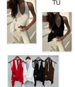 Outlet Top con stella marina Bluse & Top
