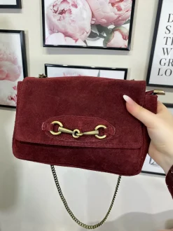 Fashion Tracolla in pelle con dettaglio oro vari colori Borse