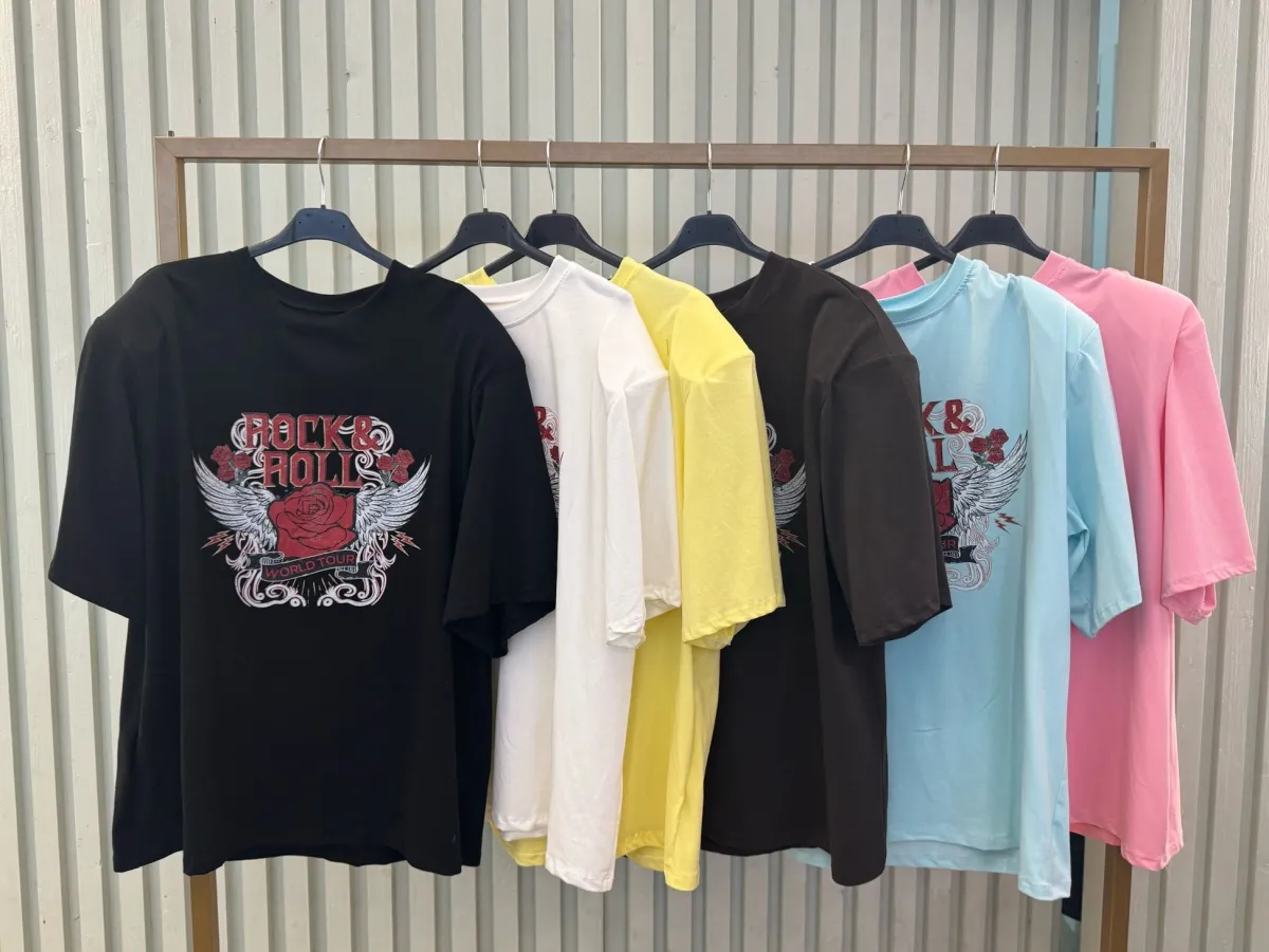 Hot T-shirt rock & roll Bluse & Top