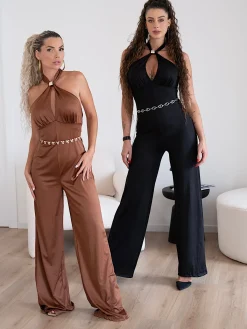 New Tuta choco con gioiello Completi & Tute