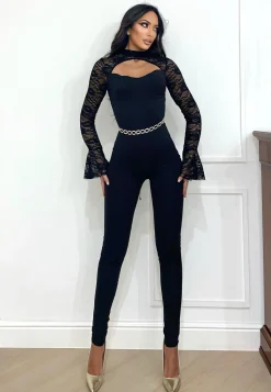 Online Tuta con maniche in pizzo Completi & Tute