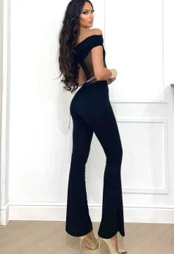 Sale Tuta con trasparenza nera e push up Completi & Tute